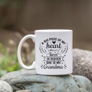 Grandma Angel Memorial White Ceramic Coffee Mug